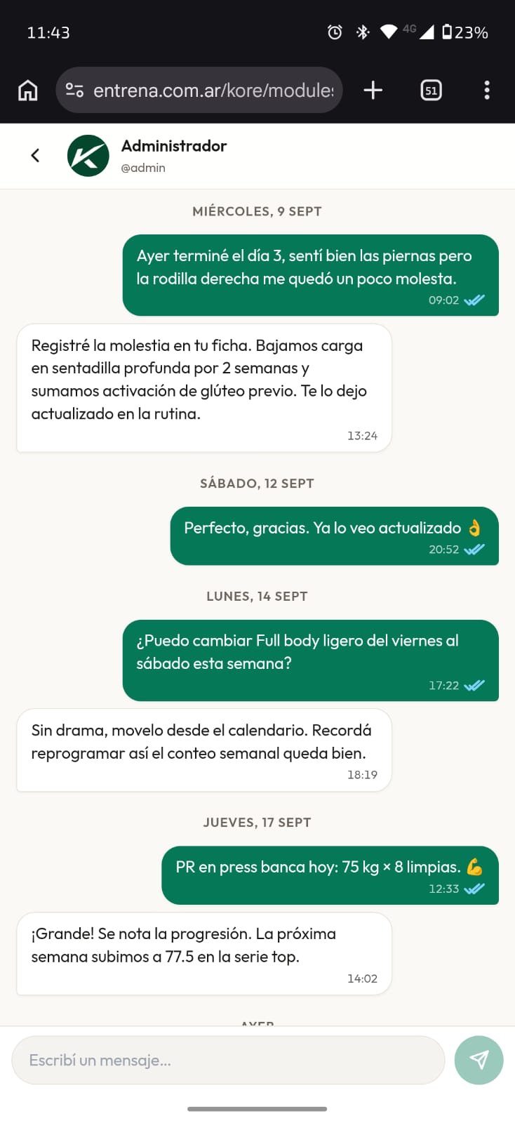 Chat entre alumno y profesor con tickets de lectura